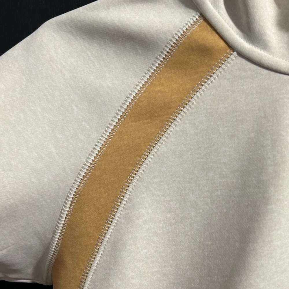 Burton Cream/Mustard Full‎ Zip Fleece-Lined Hoodie Women's Size M - Picture 3 of 12